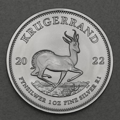 Silbermünze 1oz "Krügerrand" 2022 diff. (Südafrika) - Miniaturansicht 1