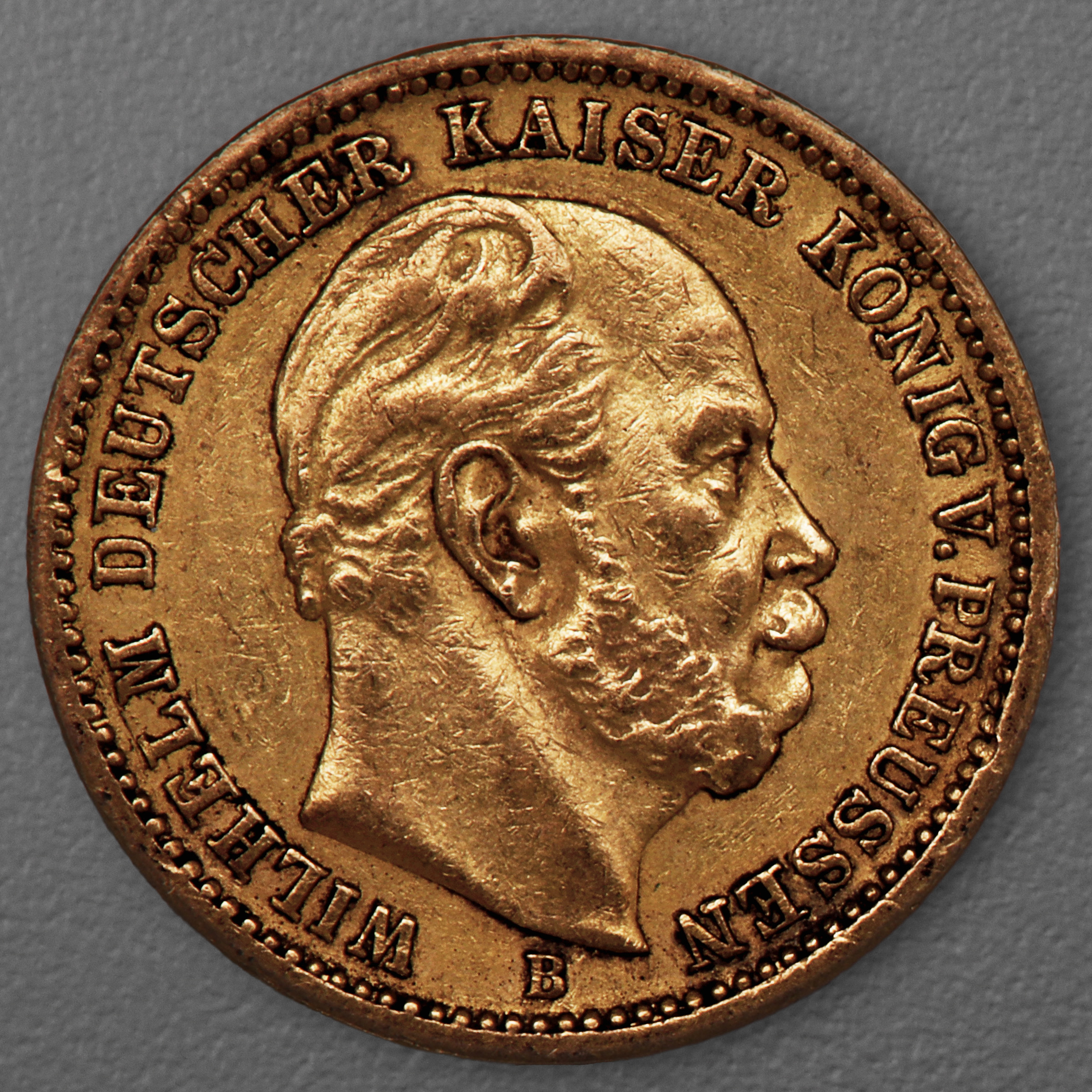 Goldmünze 20 Mark "Wilhelm I." 1872-B J.243 (Preußen) - Hauptansicht