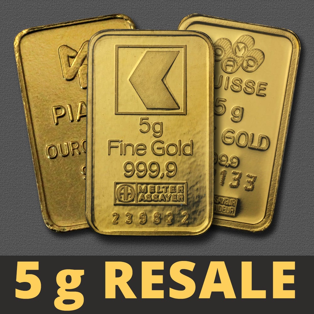 Goldbarren 5g "Resale" (div. Hersteller) - Hauptansicht