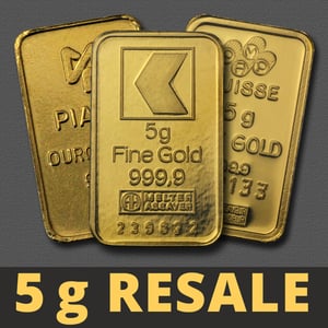 Goldbarren 5g "Resale" (div. Hersteller) - Hauptansicht