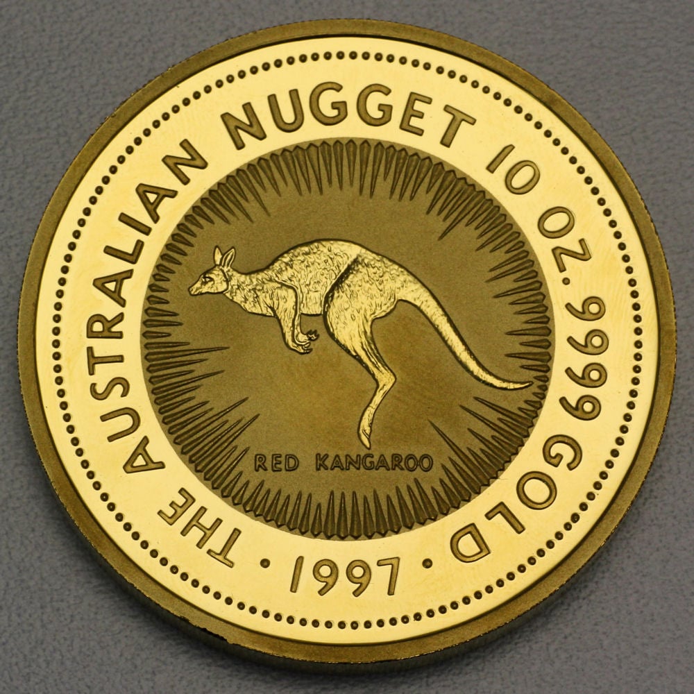 Goldmünze 10oz "Känguru" 1997 Australian Nugget (Australien) - Hauptansicht