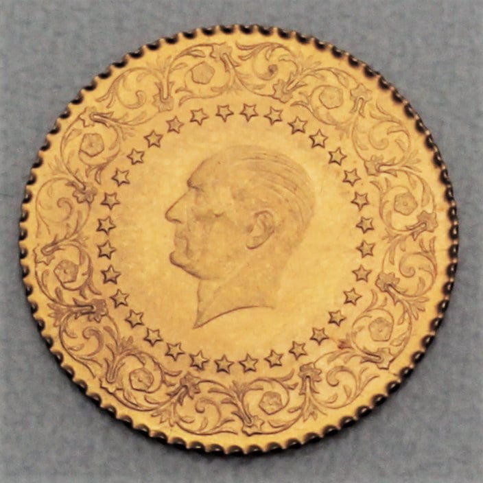 Goldmünze 50 Piaster "Monnaie de Luxe" (Türkei) - Hauptansicht