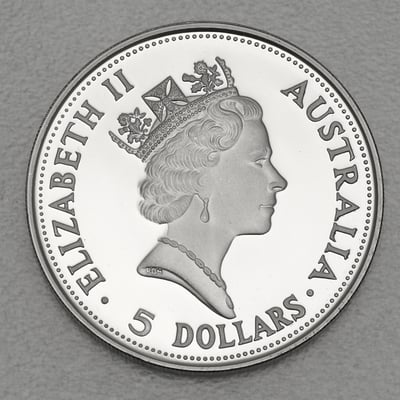 Silbermünze 1oz "Kookaburra" 1990 (PP) (Australien) - Miniaturansicht 2