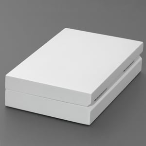 Luxus-Geschenkbox "Hochglanz weiß" (14,8x10,2cm) - Miniaturansicht 2