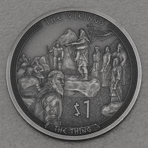 Silbermünze 1/2oz "The Thing" 2022 (AF) Vikings (Samoa) - Hauptansicht
