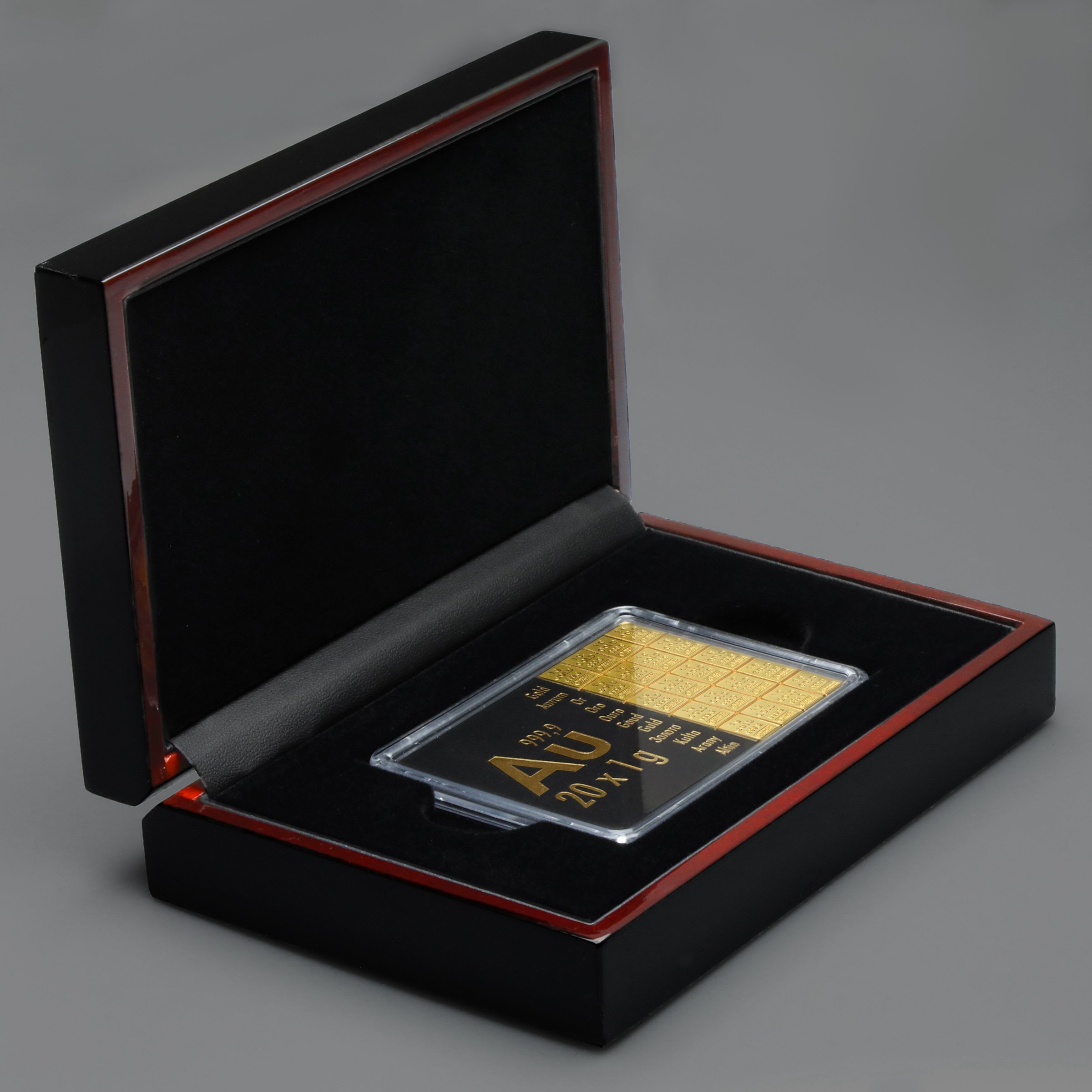 Luxus-Geschenkbox "Hochglanz schwarz" (15x10cm) - Detailansicht 6