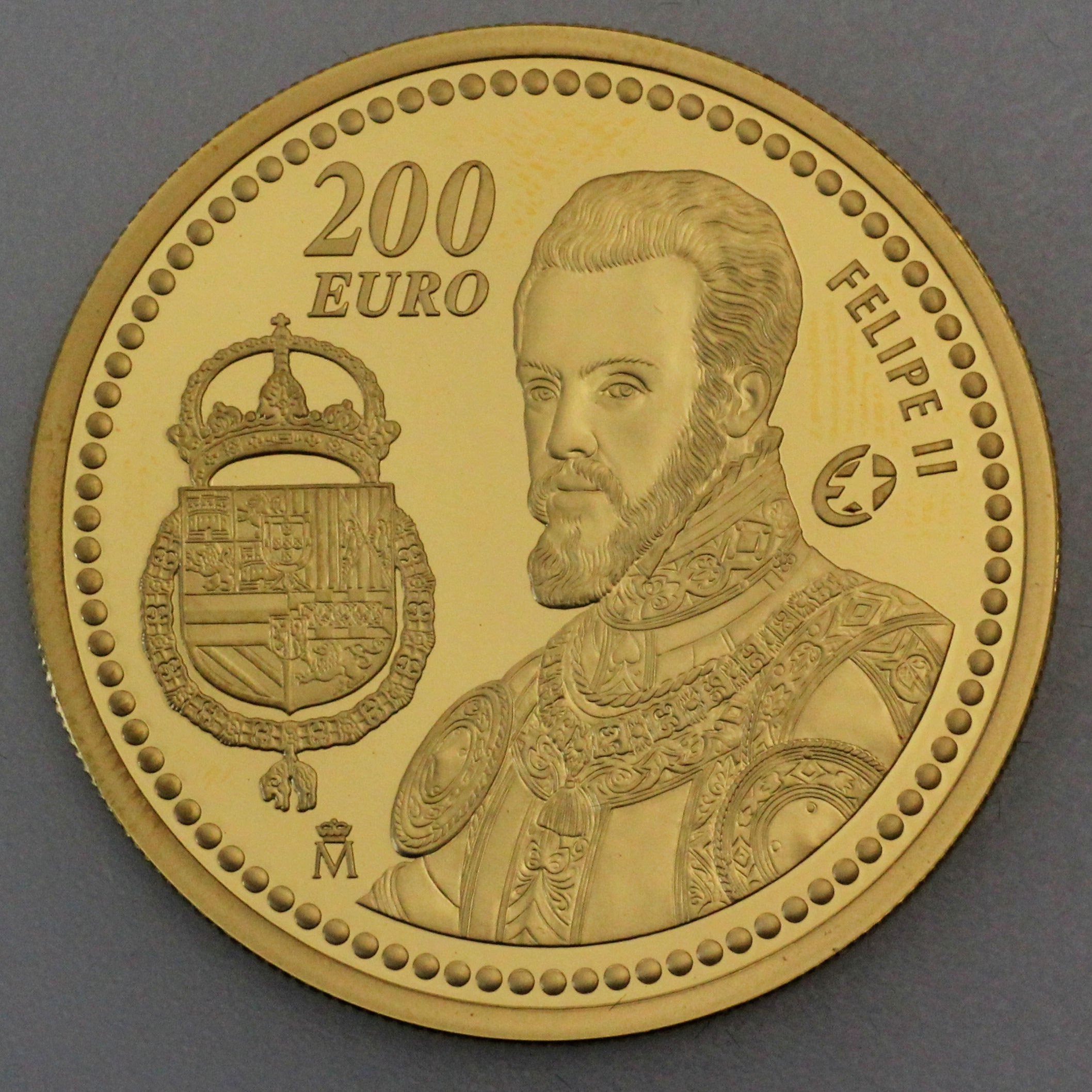Goldmünze 200 Euro "König Philipp II" 2009 (Spanien) - Detailansicht 1