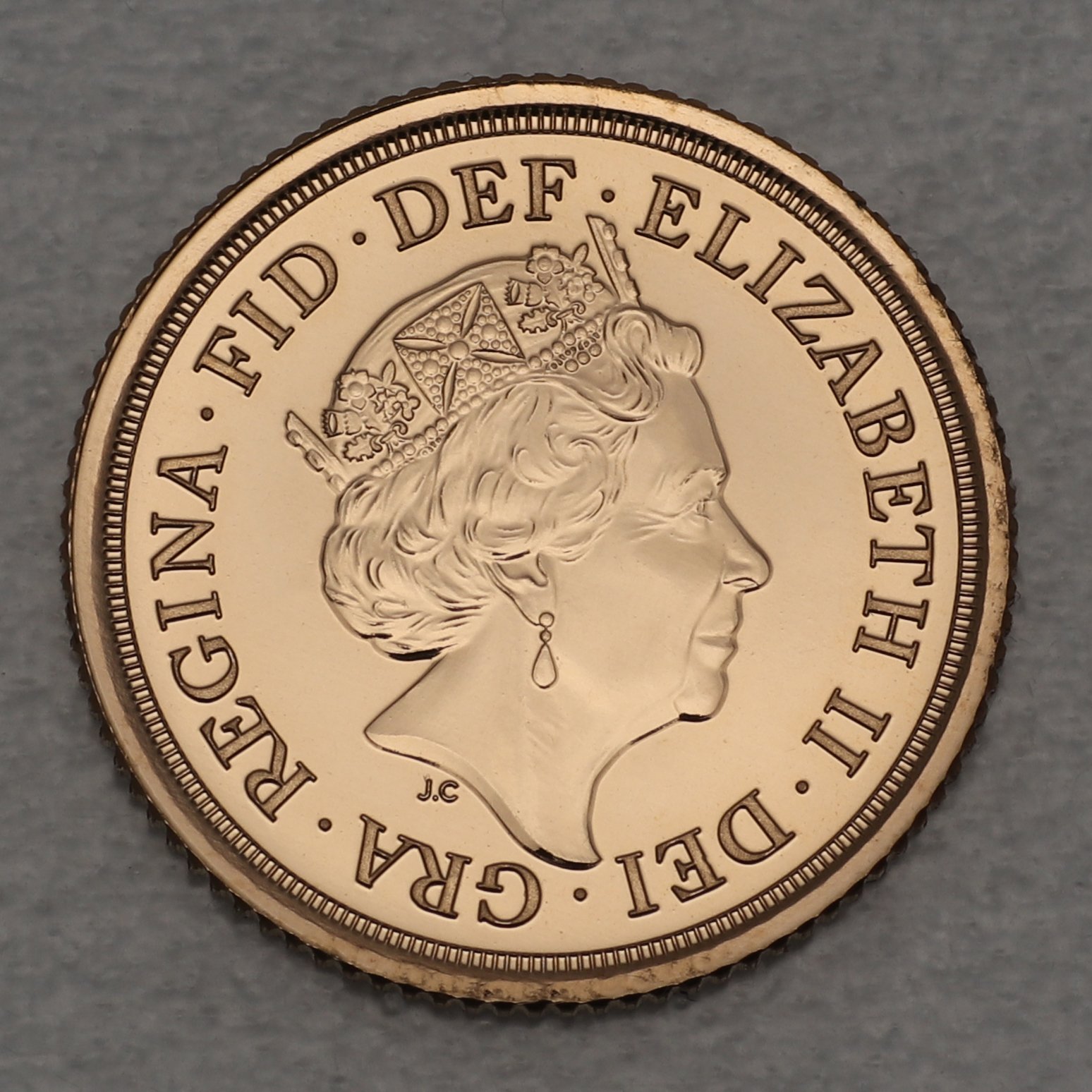 Goldmünze 1/2 Sovereign "Elizabeth II." (Großbritannien) - Detailansicht 4