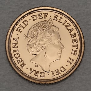 Goldmünze 1/2 Sovereign "Elizabeth II." (Großbritannien) - Miniaturansicht 5