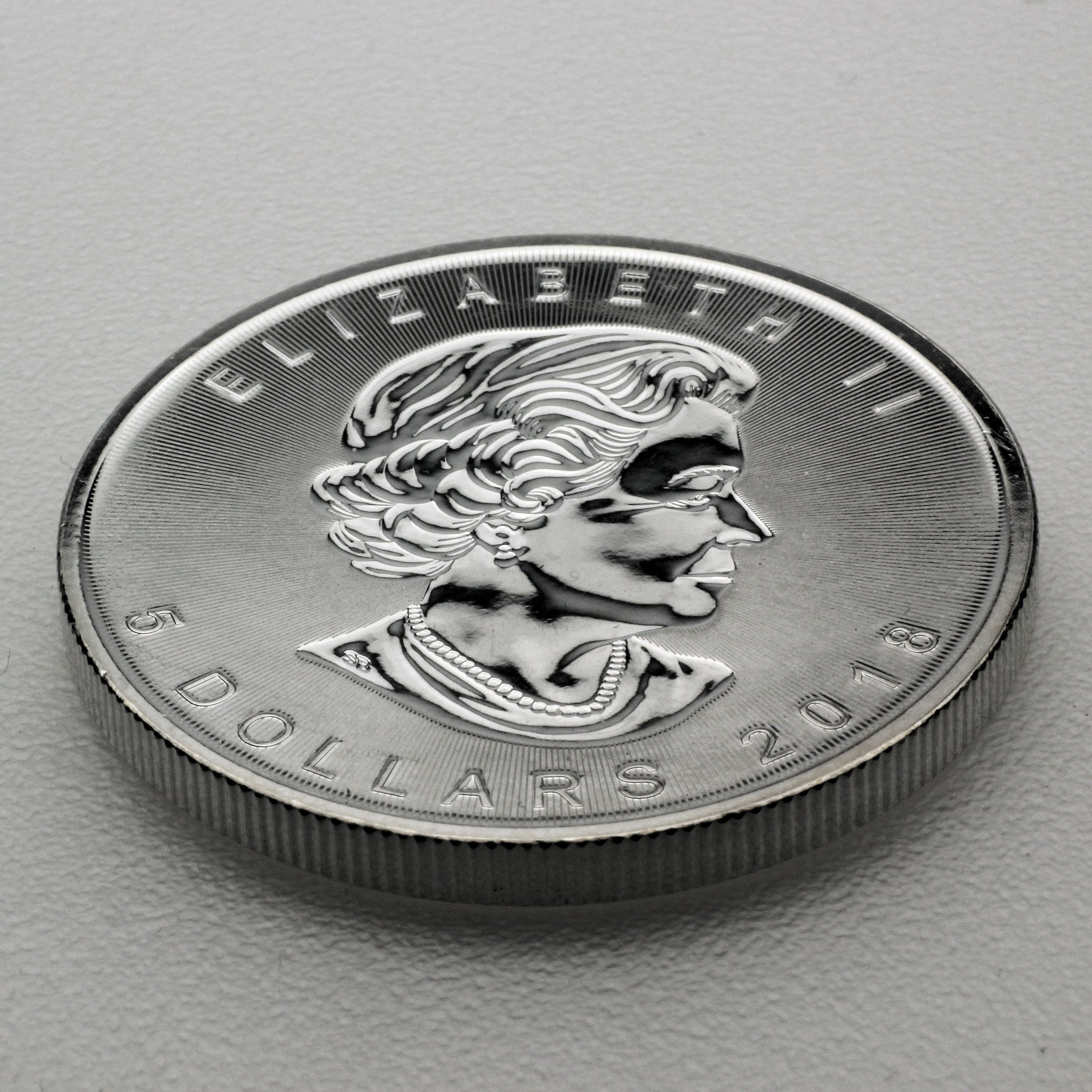 Silbermünze 1oz "Maple Leaf Incuse" 2018 (Kanada) - Detailansicht 3