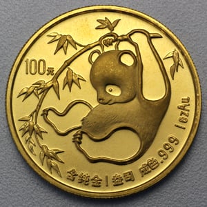 Goldmünze 1oz "Panda" 1985 (China) - Miniaturansicht 1
