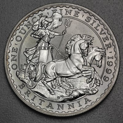 Silbermünze 1oz "Britannia" 1999 (Großbritannien) - Miniaturansicht 1