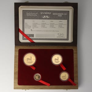 Goldmünzen 4 x "Krügerrand" 1996 (PP) Prestige Set – 4-teilig (Südafrika) - Hauptansicht