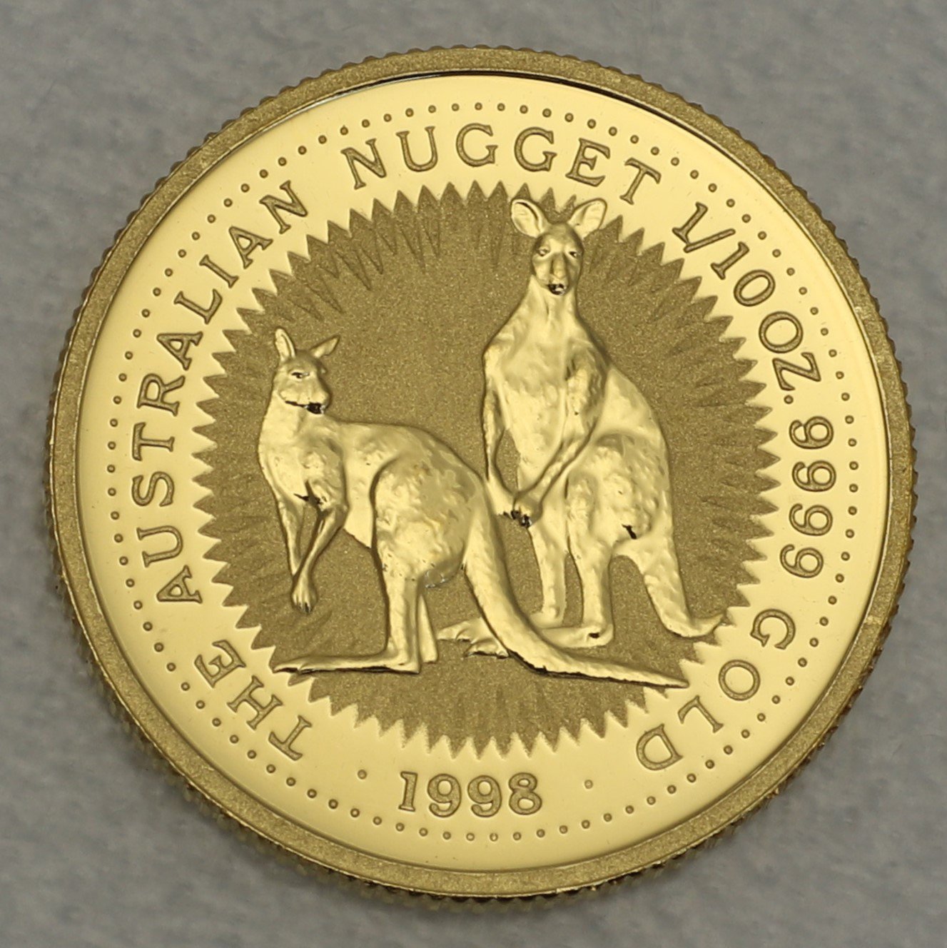 Goldmünze 1/10oz "Känguru" 1998 Australian Nugget (Australien) - Hauptansicht