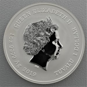 Silbermünze 1oz "Hulk" 2019 Marvel (Tuvalu) - Miniaturansicht 2