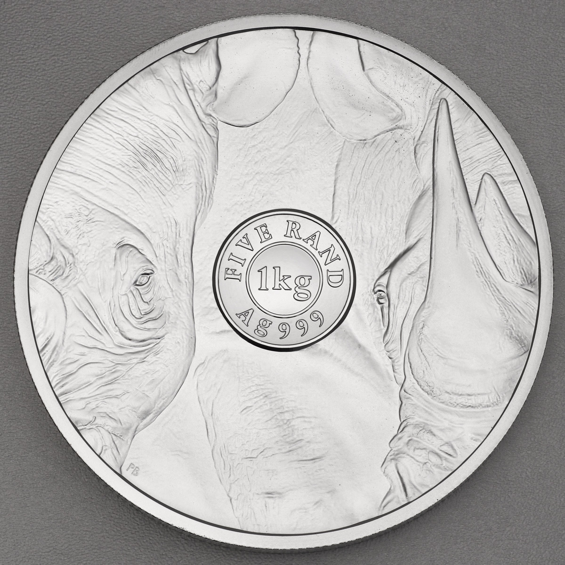 Silbermünze 1kg "Nashorn" 2022 Big Five II (Südafrika) - Detailansicht 1