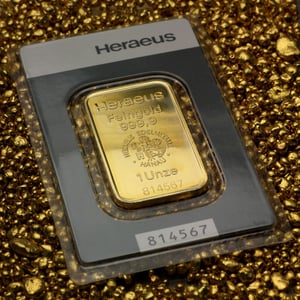 Goldbarren 1oz HERAEUS geprägt - Miniaturansicht 5