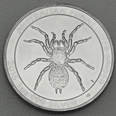 Silbermünze 1oz "Funnel-Web Spider" 2015 (Australien) - Miniaturansicht 1