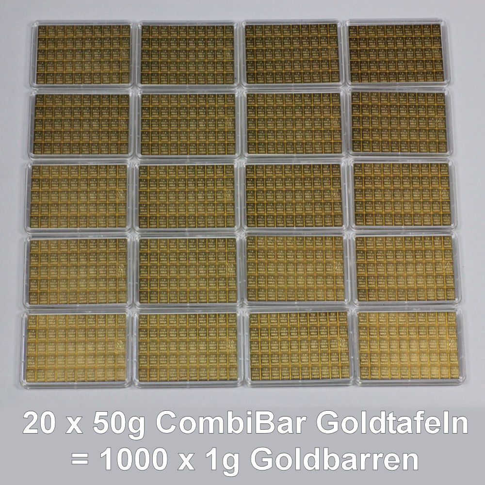 Investmentpaket (20x 50g Goldtafel) - Detailansicht 4