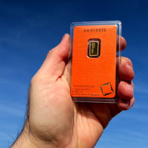 Goldbarren 1g VALCAMBI geprägt - Miniaturansicht 6