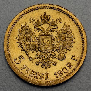 Goldmünze 5 Rubel "Nikolaus II." (Russland) - Miniaturansicht 2