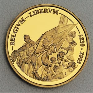 Goldmünze 100 Euro "Revolution" 2005 (Belgien) - Hauptansicht