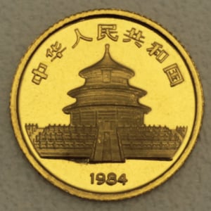 Goldmünze 1/20oz "Panda" 1984 (China) - Miniaturansicht 2