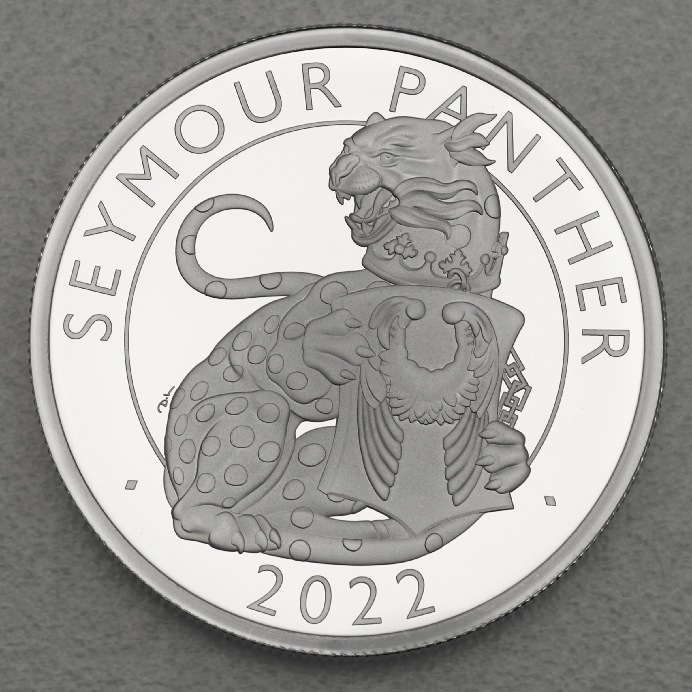 Silbermünze 2oz "Seymour Panther" 2022 (PP) Royal Tudor Beasts diff. (Großbritannien) - Hauptansicht