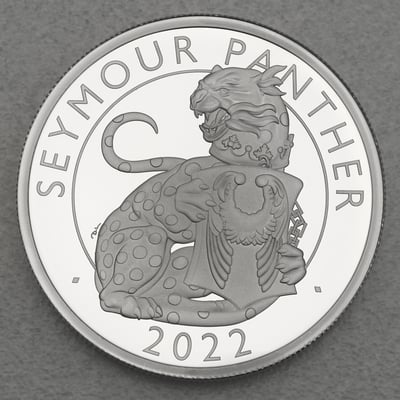 Silbermünze 2oz "Seymour Panther" 2022 (PP) Royal Tudor Beasts diff. (Großbritannien) - Miniaturansicht 1