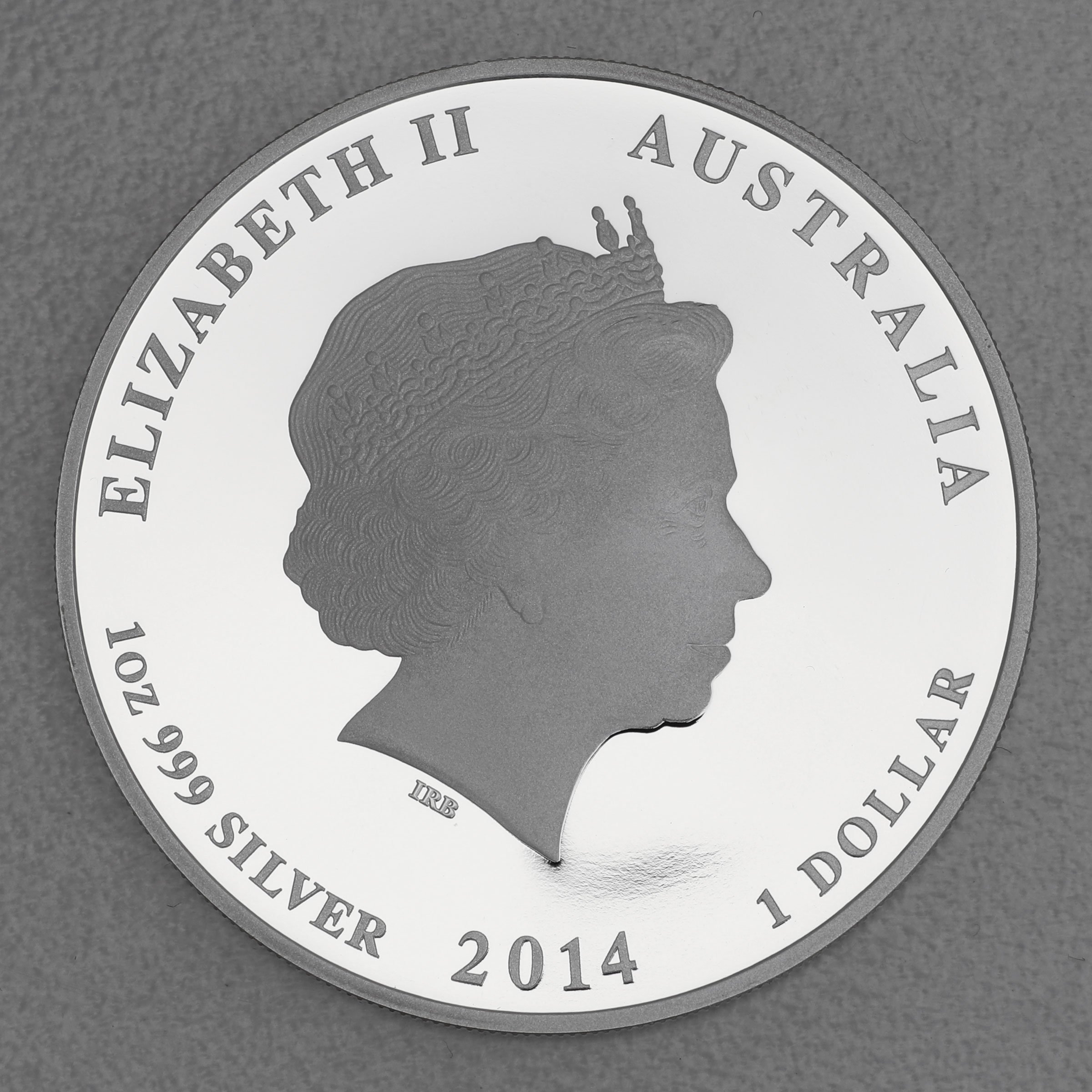 Silbermünze 1oz "Pferd" 2014 (PP) Lunar II – Year of the Horse (Australien) - Detailansicht 1