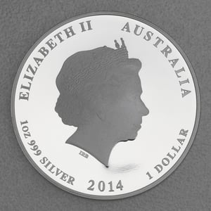Silbermünze 1oz "Pferd" 2014 (PP) Lunar II – Year of the Horse (Australien) - Miniaturansicht 2