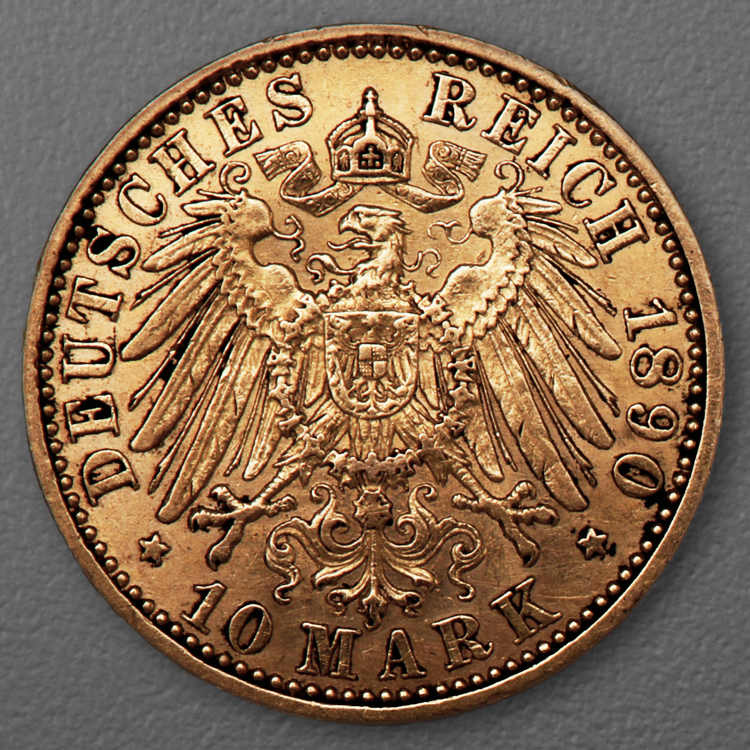 Goldmünze 10 Mark "Wilhelm II." 1890-A J.251 (Preußen) - Detailansicht 1