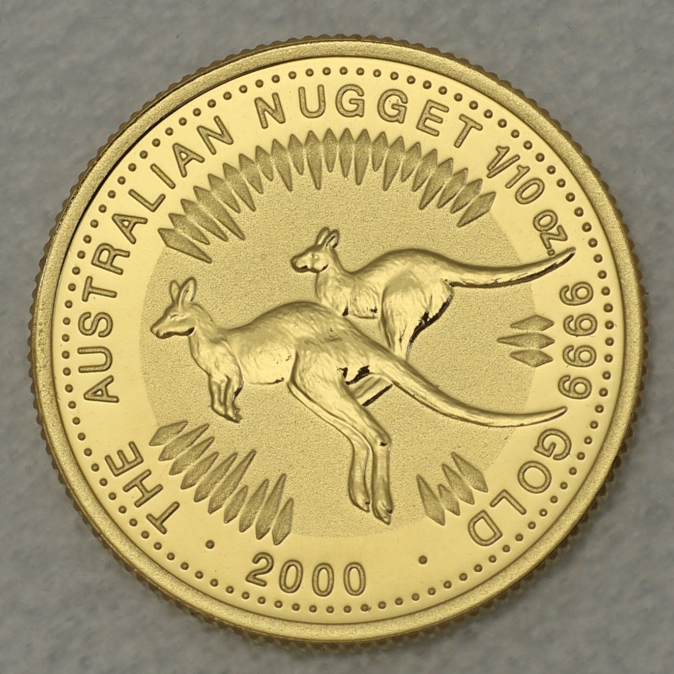 Goldmünze 1/10oz "Känguru" 2000 Australian Nugget (Australien) - Hauptansicht