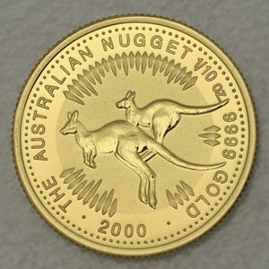 Goldmünze 1/10oz "Känguru" 2000 Australian Nugget (Australien) - Hauptansicht