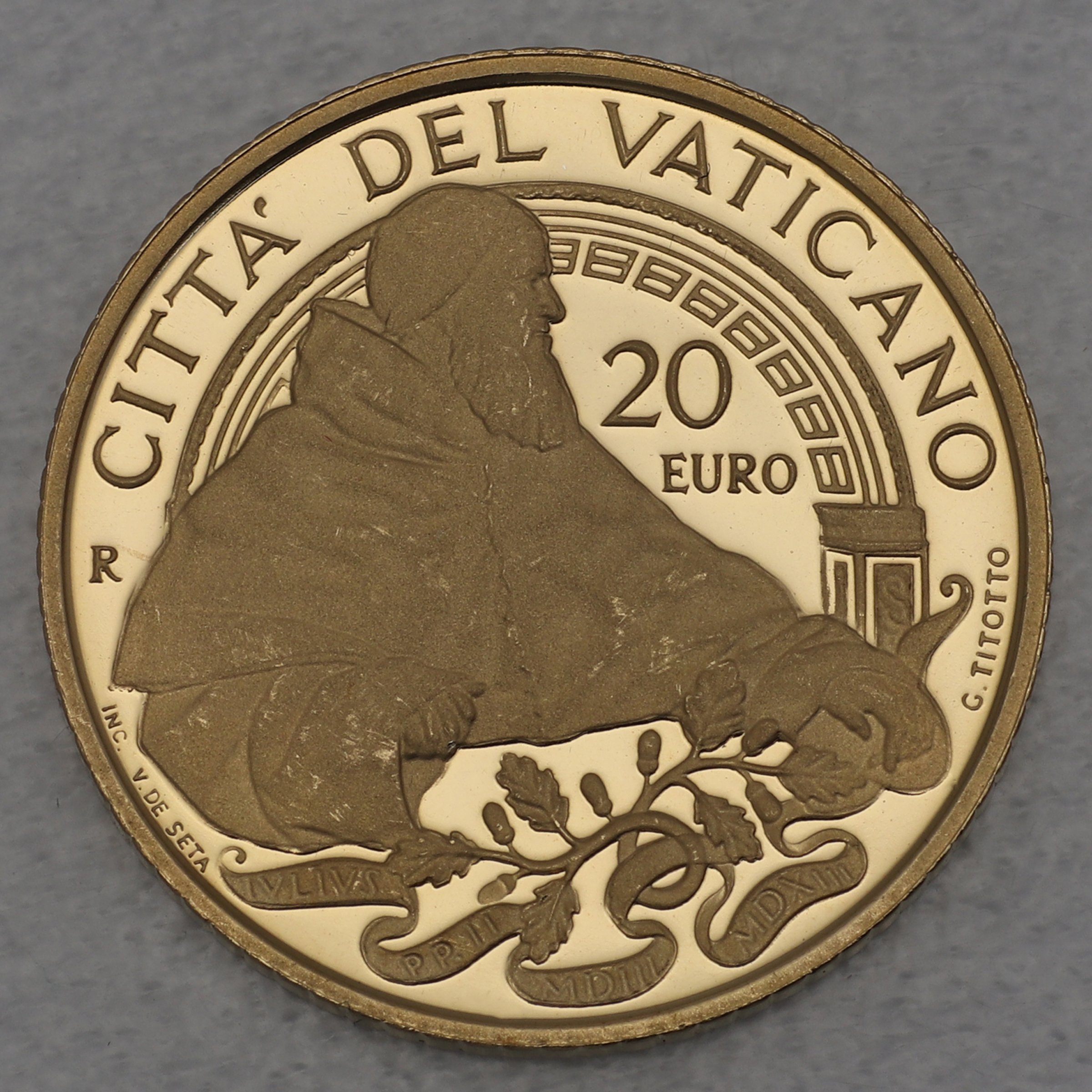 Goldmünze "20 Euro - 2013" Julius II. (Vatikanstadt) - Hauptansicht