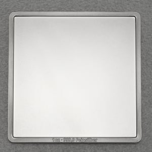 Silberbarren 1oz "Blanko, quadratisch" gravierbar - Hauptansicht
