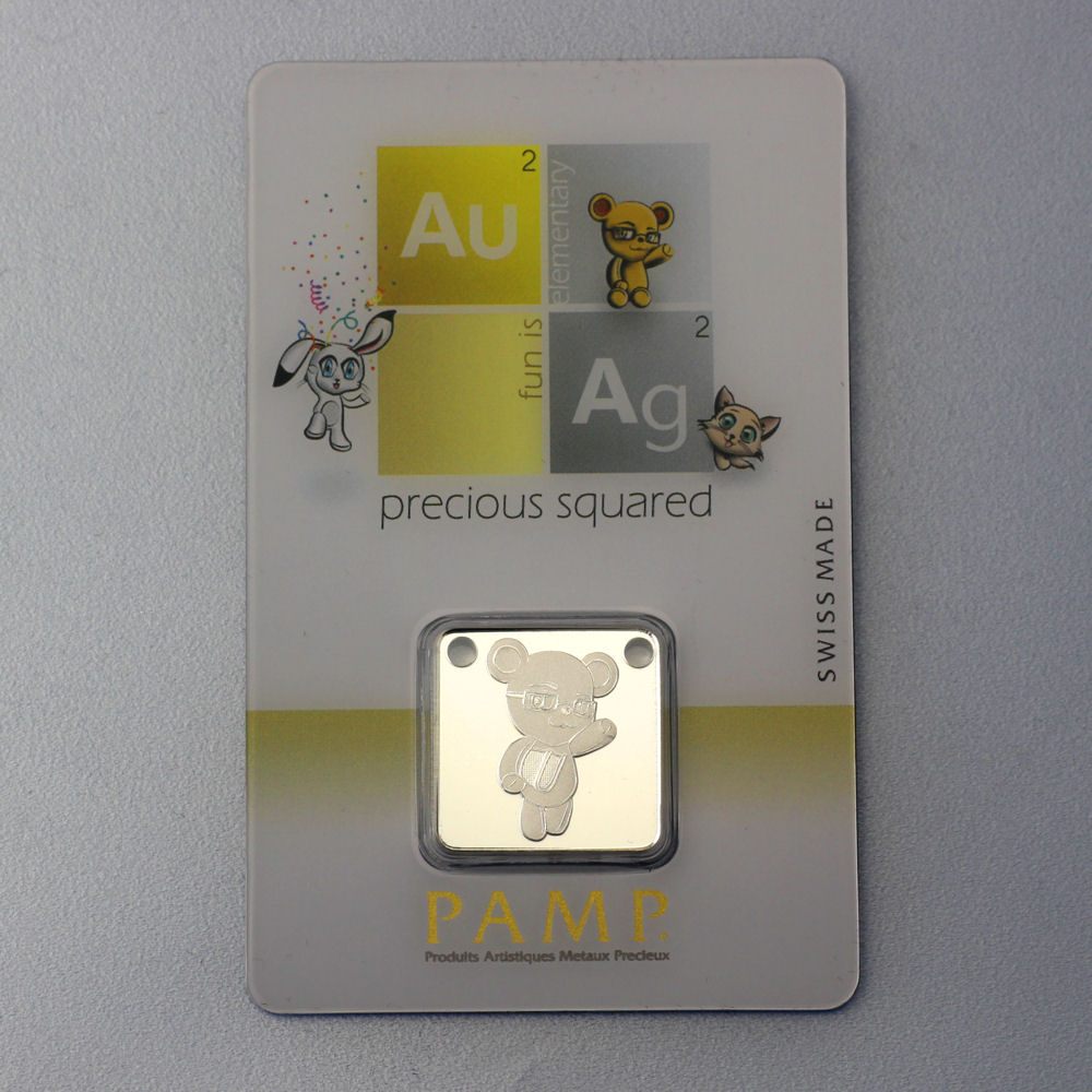 Silber-Schmuckbarren 10g "Bear/Bär" PAMP - Detailansicht 4