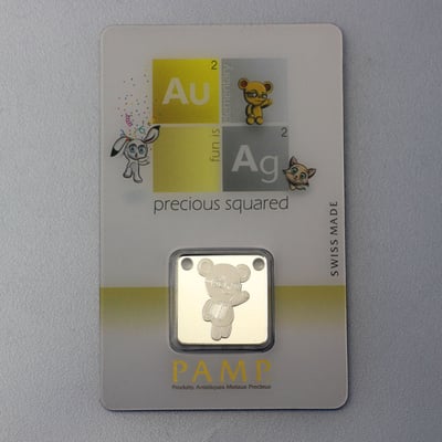 Silber-Schmuckbarren 10g "Bear/Bär" PAMP - Miniaturansicht 5