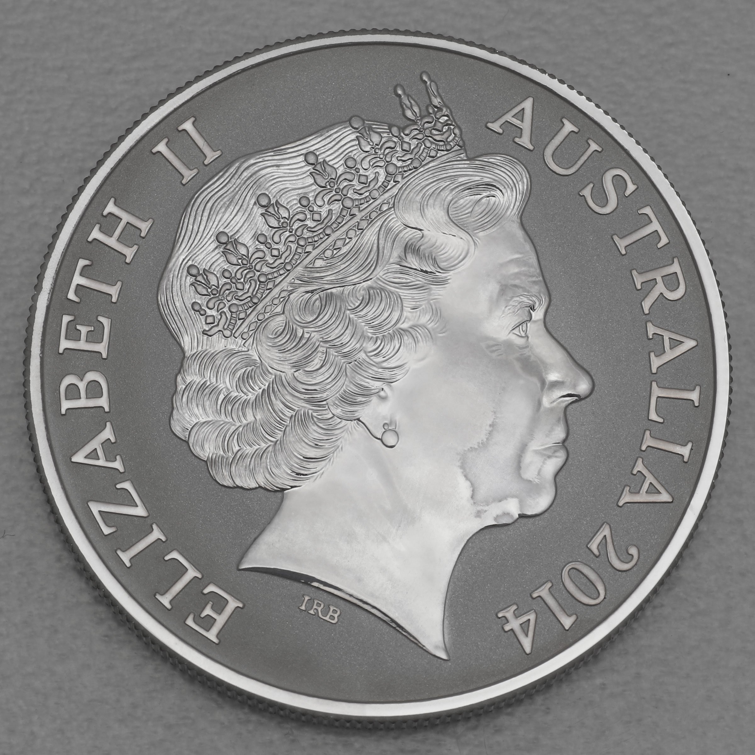 Silbermünze 1oz "Krokodil-Graham" 2014 (vergoldet) Australian Saltwater Crocodiles (Australien) - Detailansicht 1