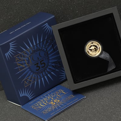 Goldmünze 1/4oz "Känguru/Nugget" 2021 (PP) 35th Anniversary (Australien) - Miniaturansicht 3