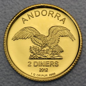 Goldmünze 1g "Andorra Eagle" verschiedene Jahrgänge (Andorra) - Hauptansicht