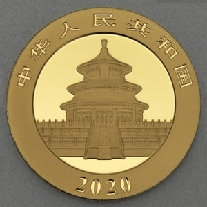 Goldmünze 30g "Panda" 2020 (China) - Miniaturansicht 2