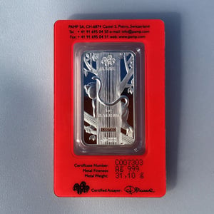 Silberbarren 1oz "Affe 2016" Lunar PAMP - Miniaturansicht 2