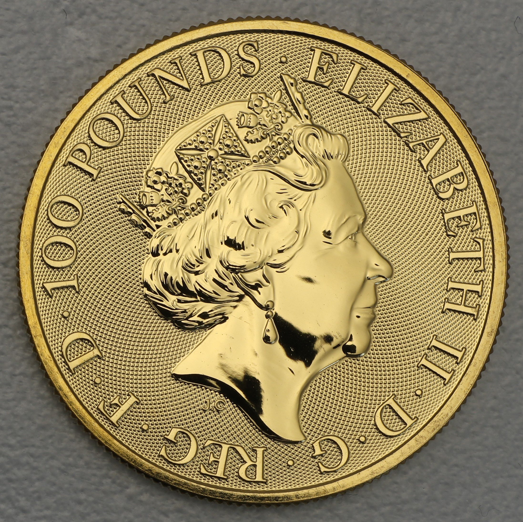 Goldmünze 1oz "White Greyhound of Richmond" 2021 The Queen s Beasts (Großbritannien) - Detailansicht 1