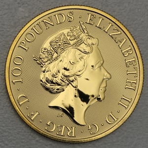 Goldmünze 1oz "White Greyhound of Richmond" 2021 The Queen s Beasts (Großbritannien) - Miniaturansicht 2