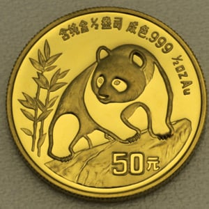 Goldmünze 1/2oz "Panda" 1990 (China) - Hauptansicht