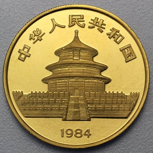 Goldmünze 1oz "Panda" 1984 (China) - Miniaturansicht 2