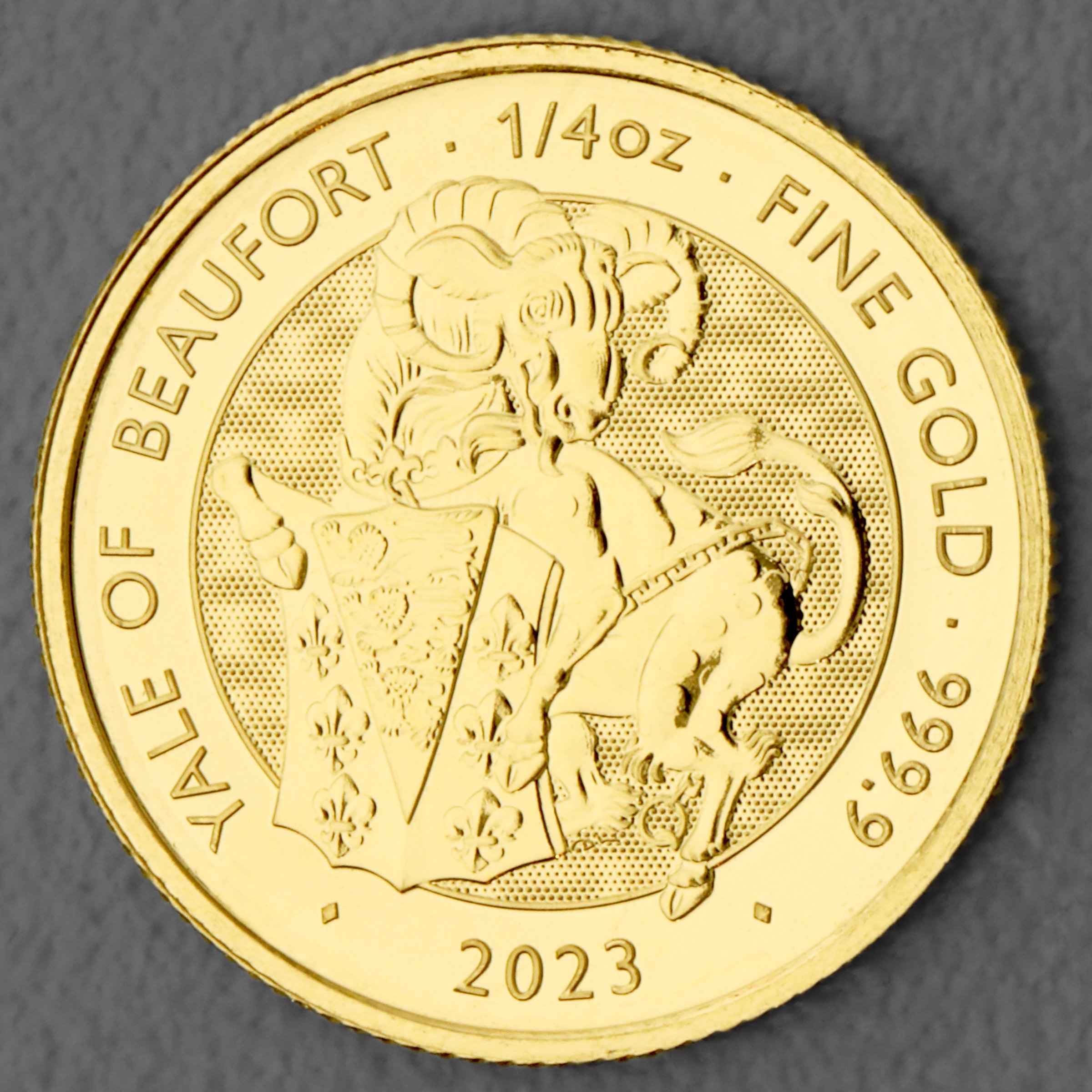 Goldmünze 1/4oz "The Yale of Beaufort" 2023 Royal Tudor Beasts (Großbritannien) - Hauptansicht