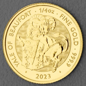 Goldmünze 1/4oz "The Yale of Beaufort" 2023 Royal Tudor Beasts (Großbritannien) - Hauptansicht