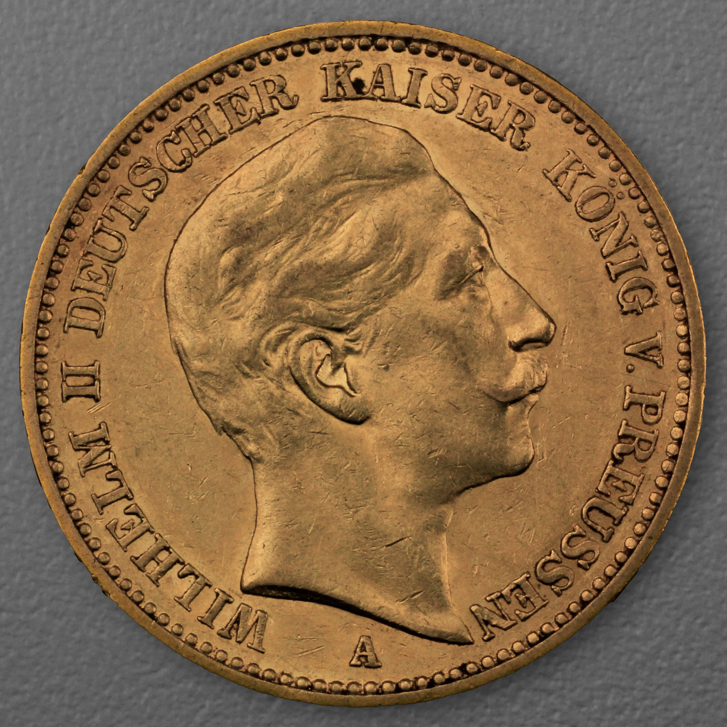 Goldmünze 20 Mark "Wilhelm II." 1888-A J.250 (Preußen) - Hauptansicht